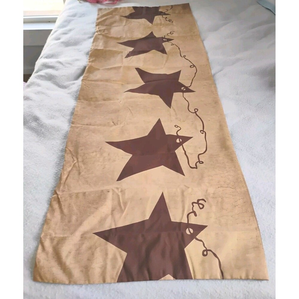 Stars Body Pillow Cover 20"x54" Western Country Polyester